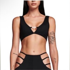 I.AM.GIA Black Lucid Top Size Small NEW Y2K